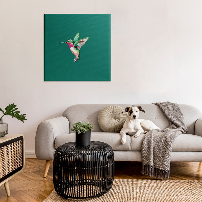 «Hummingbird With Tiara» par Amelia Noyes sur, H 36 po x l 36 po