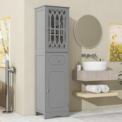 Amall Freestanding Linen Cabinet