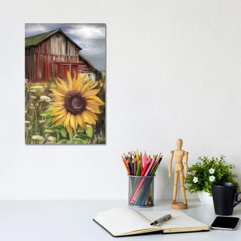Champ de tournesols - reproduction d'art sur toile tendue
