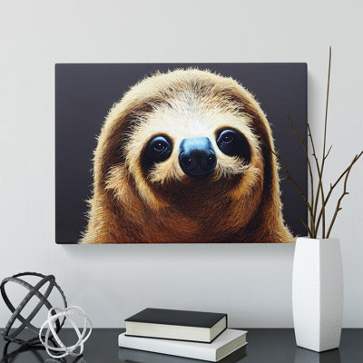 Cute Sloth - Wrapped Canvas
