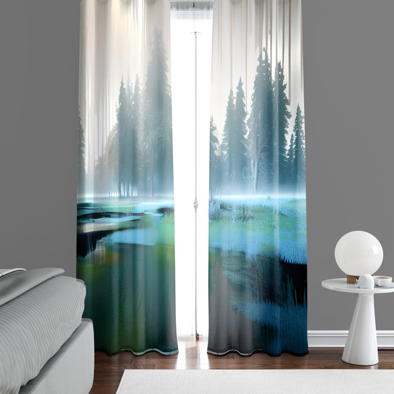 Rideau en polyester Bellavista, L 20 po x L 82 po