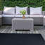 Tapis bleu marine moderne en peluche d'intérieur et d'extérieur de couleur unie, résistant aux taches et à la décoloration, fabriqué aux États-Unis, parfait pour les tapis de patio, de terrasse, de pique-nique, de plage, d'arrière-cour, d'événem-434128185