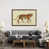 Toile avec cadre en bois brun classique