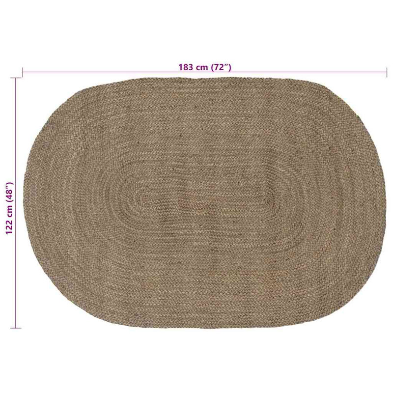 Oval 300 cm x 300 cm Area Rug