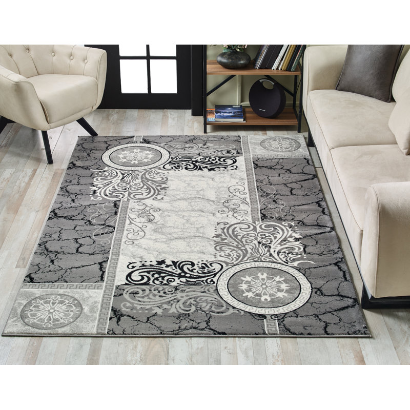 Massira Floral Area Rug, Rectangle 120 x 170cm