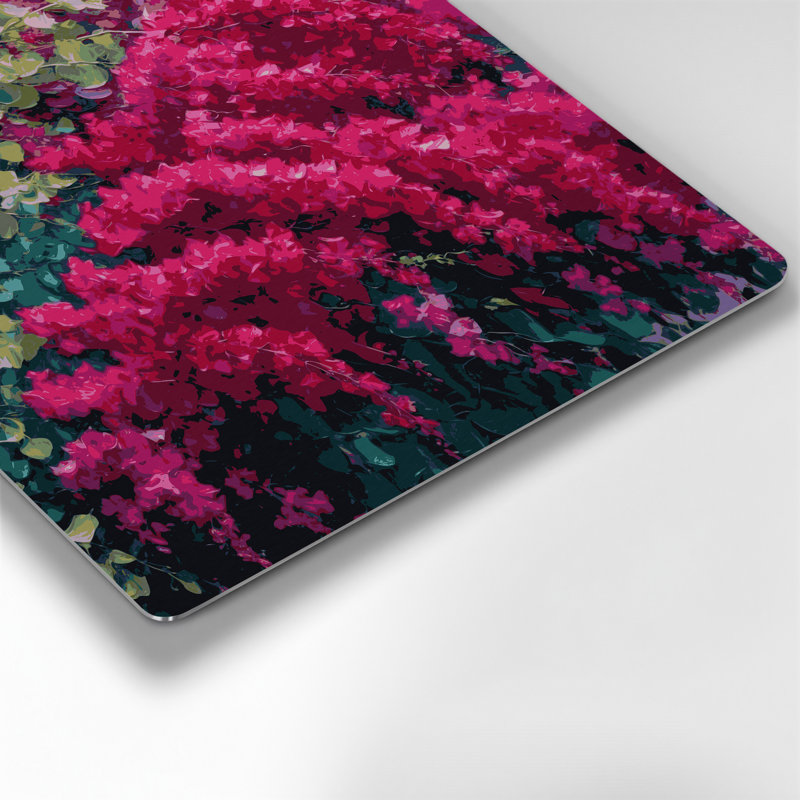 Art mural en métal Botanical Bougainvillea Brown, H 12 po x l 12 po