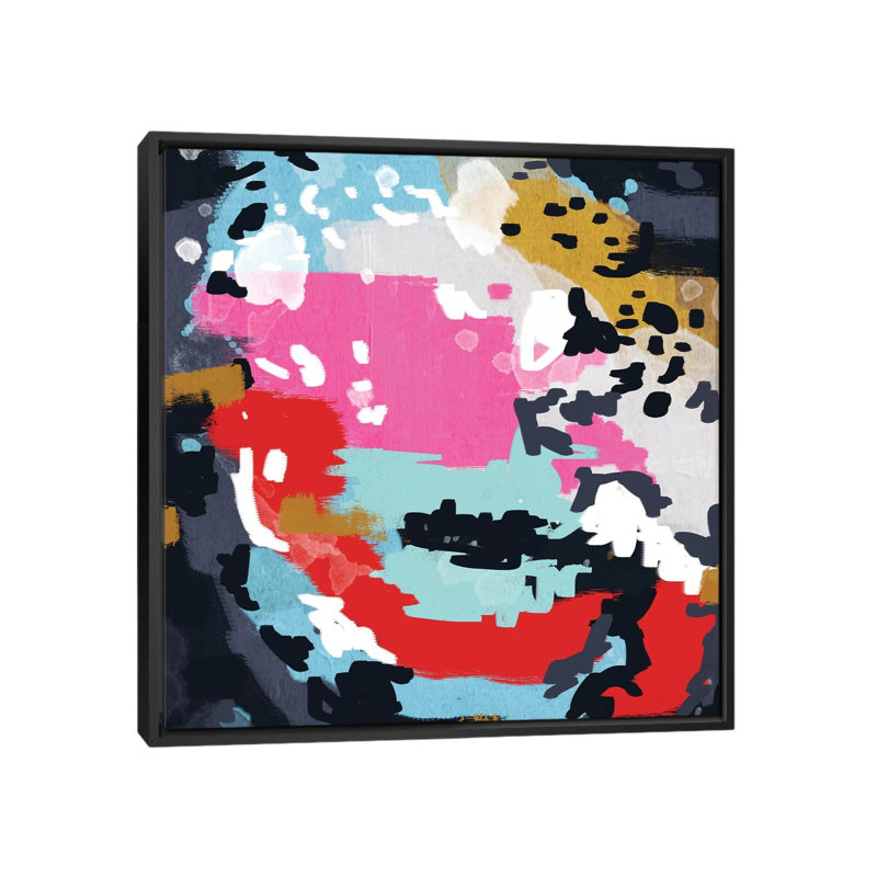 « charlotte », reproduction d’art sur toile, H 18 po x l 18 po x P 1,5 po, Toile avec cadre noir