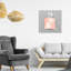 «Paris Glitter Spring, Paris Glitter Perfume», impression sur toile gris moderne pour le bain-71090728-71090733