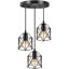 Luminaire suspendu lanterne à 3 lumières