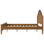 Grand lit plateforme en bois avec tête et pied de lit-128986421-129181261