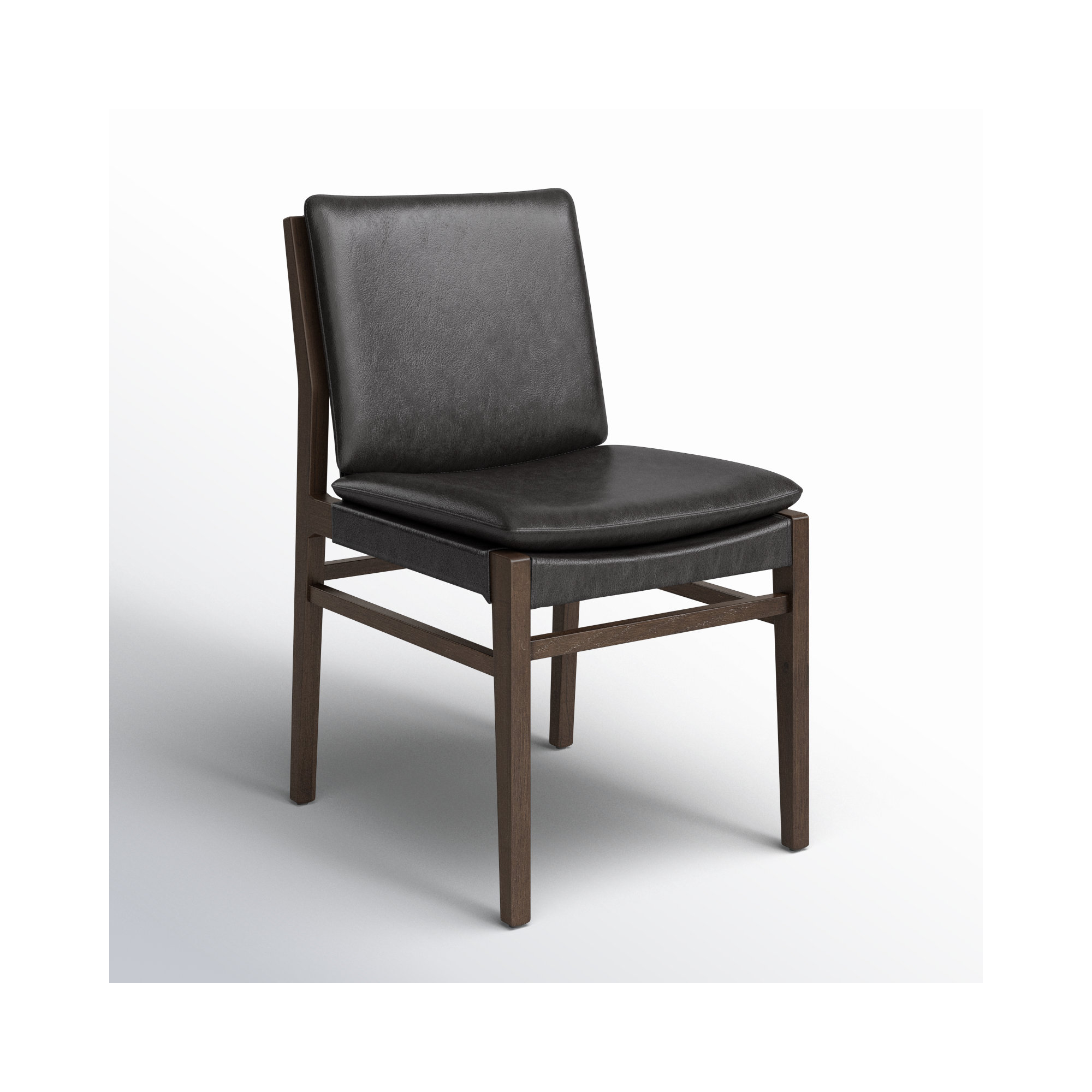 Wilson Leather Side Chair in Sonoma Black