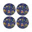 Sous-verres ronds en cuir Flora Fauna-119015149