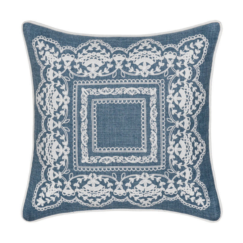 Coussin décoratif carré 18 po CHANTALEE