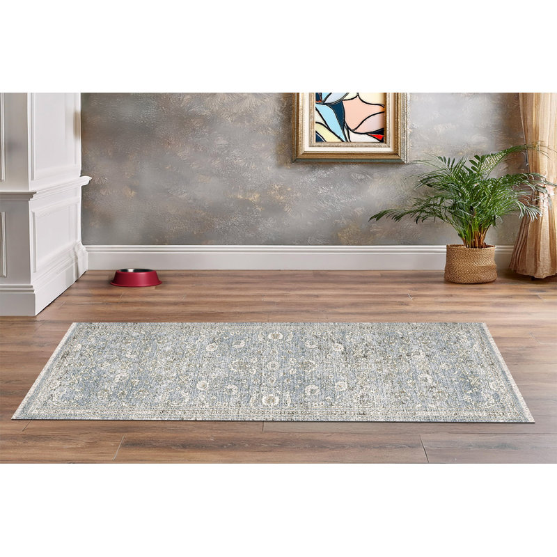 Tapis rectangulaire Dharm, Tapis de couloir 2 pi 2 po x 7 pi