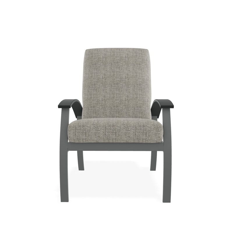 Belle Isle Outdoor Lounge Chair, Huskie, Graphite