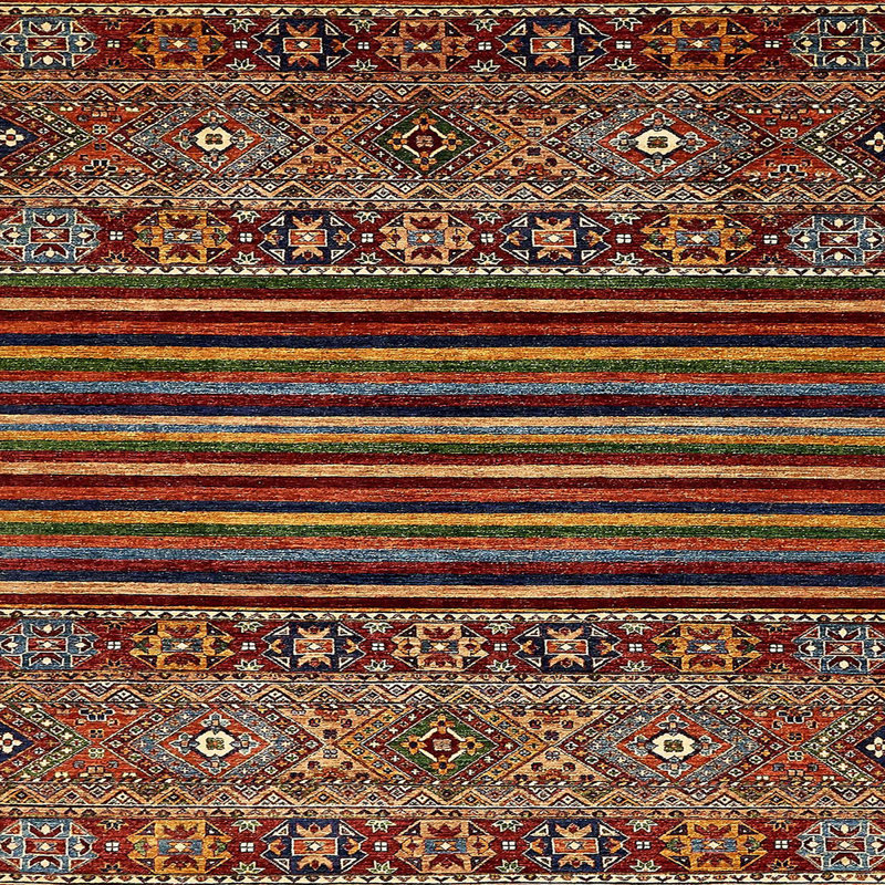 Tapis abstrait et moderne 519, Carré 6 pi