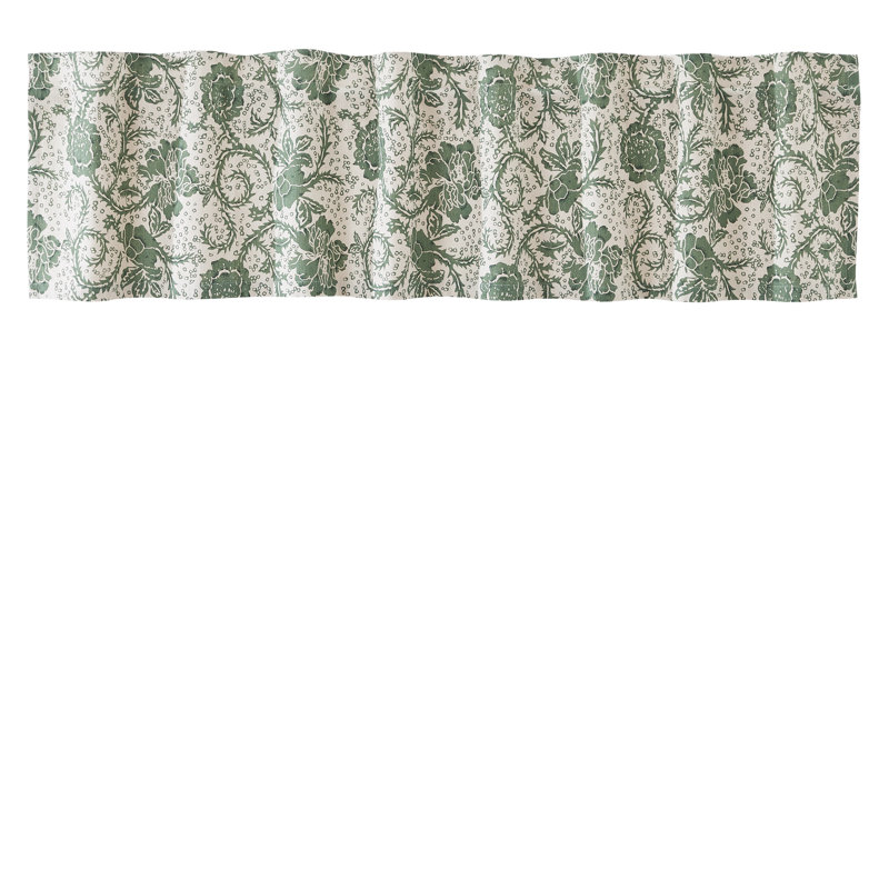Cantonnière sur mesure en coton Axminster, H 16 po x l 72 po
