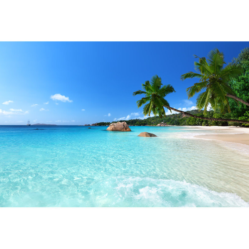Anse Lazio Beach par Iakovkalinin - photographie sur toile tendue, L 18 po x H 12 po