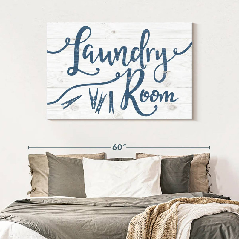 Blanchisserie, impression sur toile, H 32 po x l 48 po x P 1,25 po