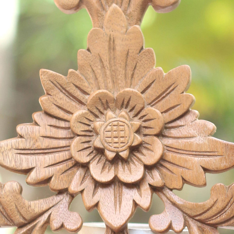 Décoration murale floride croix et bois