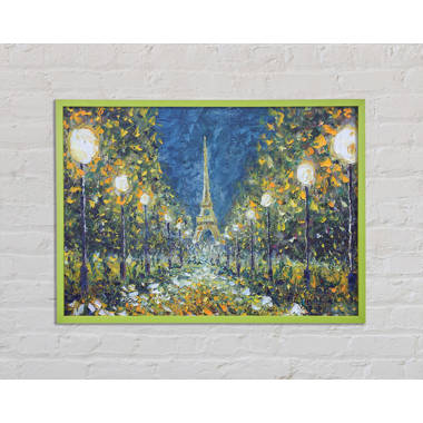 ArtWall Marilyn Hageman 'Evening in Paris' Floater-frame Canvas 14x18