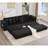 110.75" Modular L Shaped Sofa-946036767