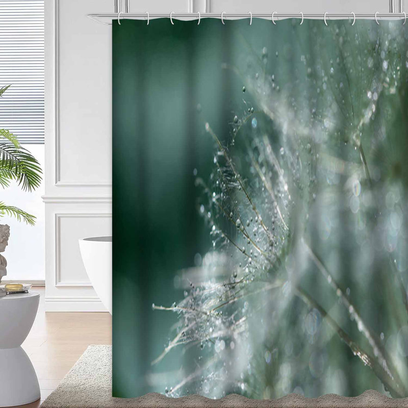 Rideau de douche Dandelion, L 72 po x l 84 po