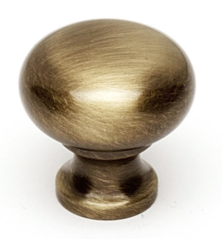 Mushroom Knob, Antique English, 1" H x 1" W x 0.63" D