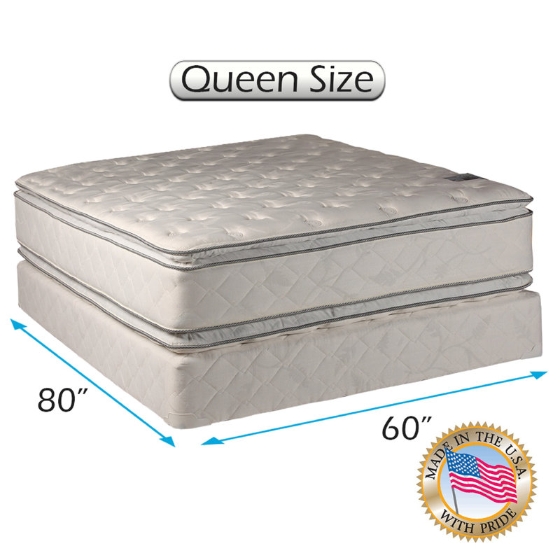 Alwyn Home Hanny 12'' Medium Innerspring Mattress and Box Spring, Queen