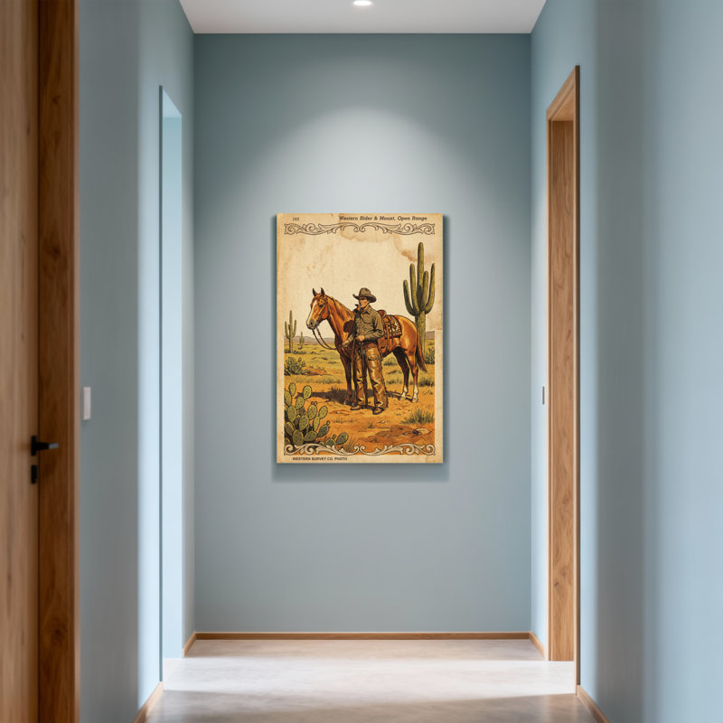 Fashion Rider Western et Mount Open Range, H 36 po x l 24 po