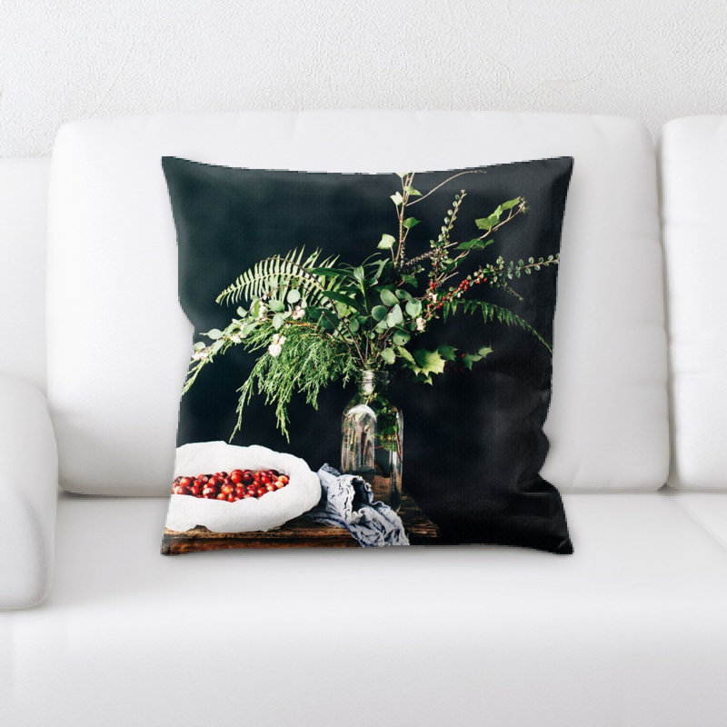 Microsuede Reversible Throw Pillow