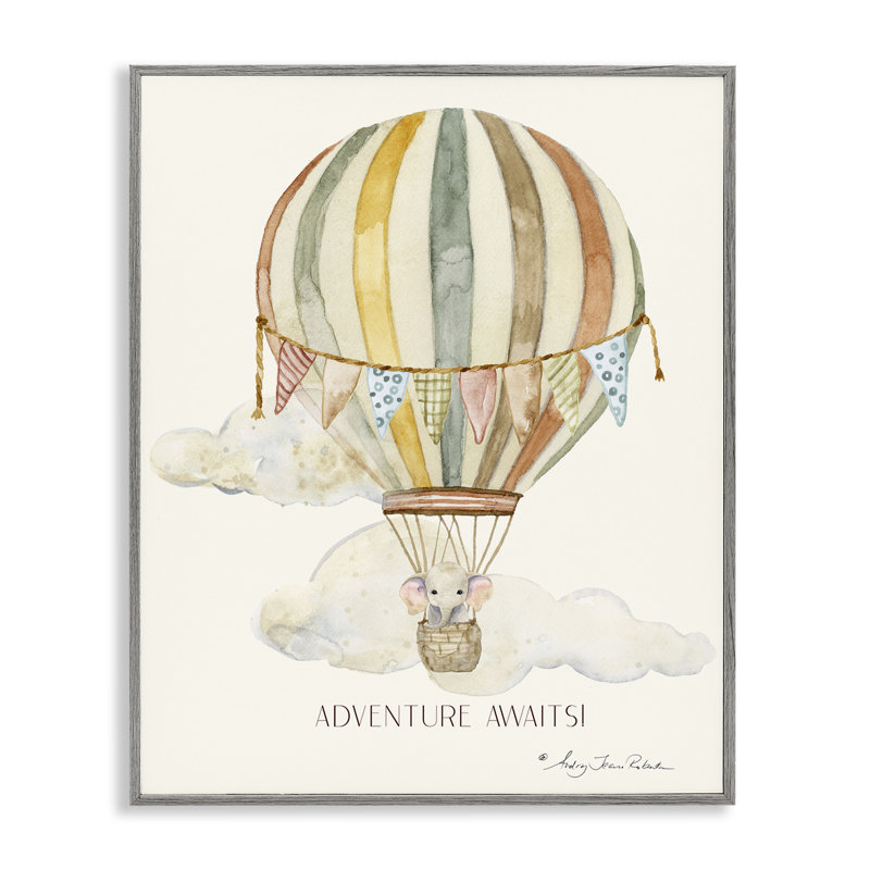«Adventure Awaits Soft Balloon», estampe numérique, design par Audrey Jeanne Roberts, H 14 po x l 11 po