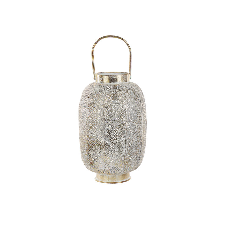 Lantau Metal Tabletop / Centrepiece Lantern, 40cm H x 25cm W x 25cm D