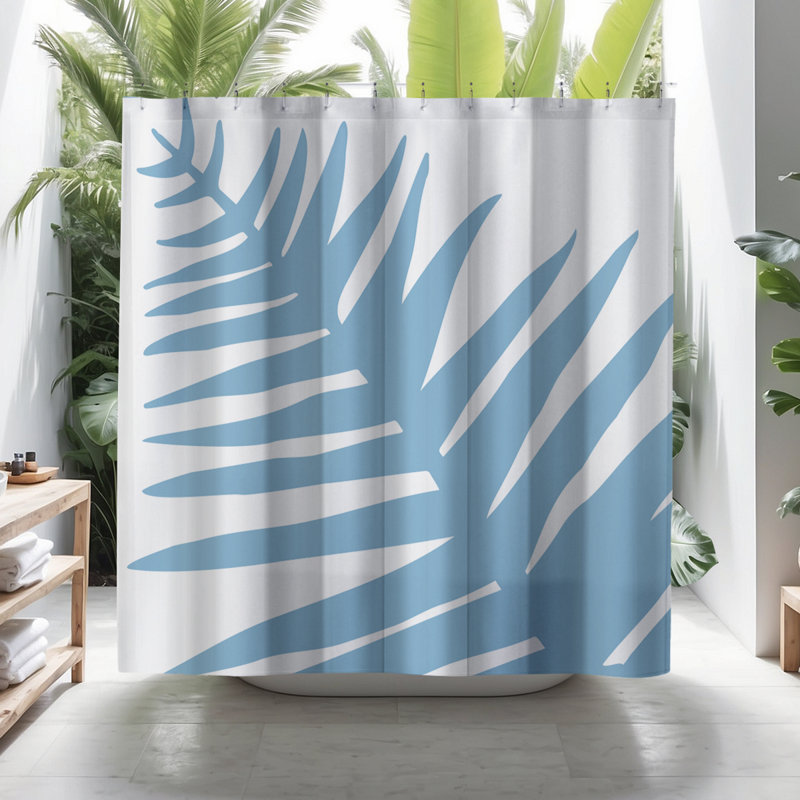 Rideau de douche Coco, Bleu