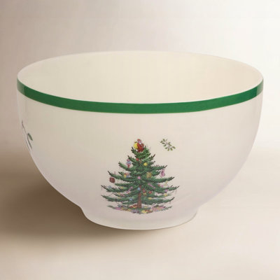 Christmas Tree Earthenware Rice Bowl