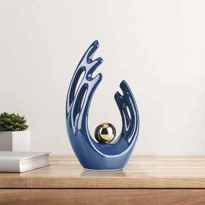 Décoration de statue en céramique (1pc) - Ornement de bureau élégant pour chambre à coucher, bureau ou bureau