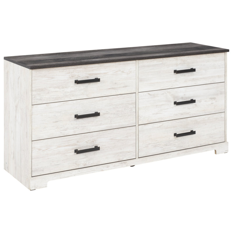 Commode double 6 tiroirs Carnforth, H 26,22 po x l 52,72 po x P 16,34 po