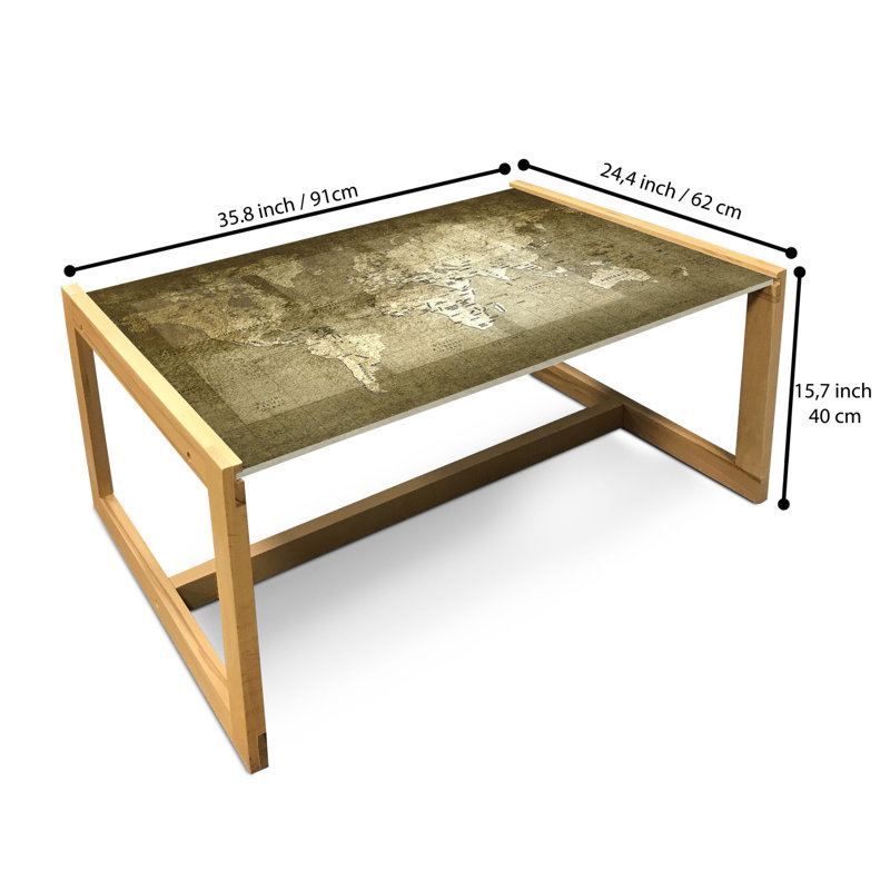 Jahey Sled Coffee Table, 40cm H x 91cm W x 62cm D