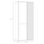 Tarance 2 Door Manufactured Wood Wardrobe