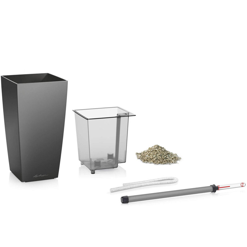 Pot Planter, Charcoal Metallic