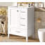 Meuble-lavabo de salle de bain avec lavabo en céramique, armoire autoportante moderne avec porte à fermeture en douceur, tiroir profond-130173714