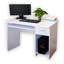 Bureau d'ordinateur avec tiroirs de rangement, bureau d'écriture avec compartiments ouverts