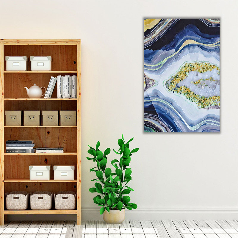 Abstract Geode - Canvas Print Wall Art, 30" H x 20" W