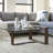 Khan Glass Top Coffee Table