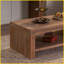 Table basse à 2 niveaux en bois massif pour le salon - facile à nettoyer et amp; Assemblage rapide