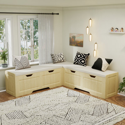 Kitchen Breakfast Nook Bench, L Shaped Bench,backless Corner Bench Nook With Storage,for Entryway,dining Room,kitchen