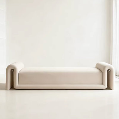 White Upholstered Bench