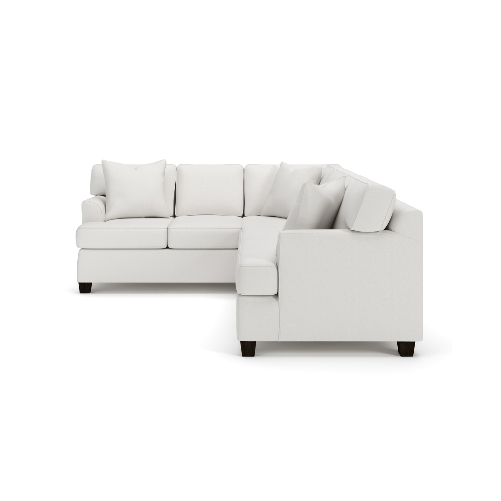 Conradina Upholstered L-Sectional, Canvas Flax Sunbrella® Canvas, Right Hand Facing