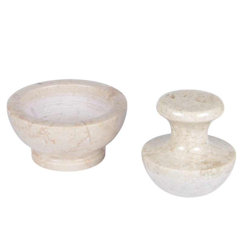Marble Mortar And Pestle Set