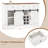 Wine Bar Cabinet w/LED Lights  Doors Coffee Station w/ Adjustable Shelves Racks-1739712373